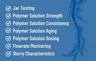 Jar Testing Polymer Solution Strength Consistency Dosing