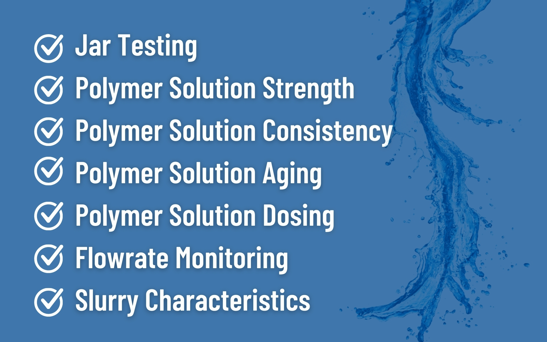 Jar Testing Polymer Solution Strength Consistency Dosing
